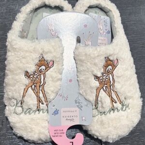 Disney Bambi Womens Sherpa Faux Fur Slippers Size 9/10 Primark*-NEW
